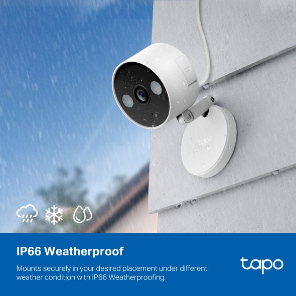 كاميرا خارجية/داخلية 4 ميجا بكسل ملونة ليلية Tapo -C120