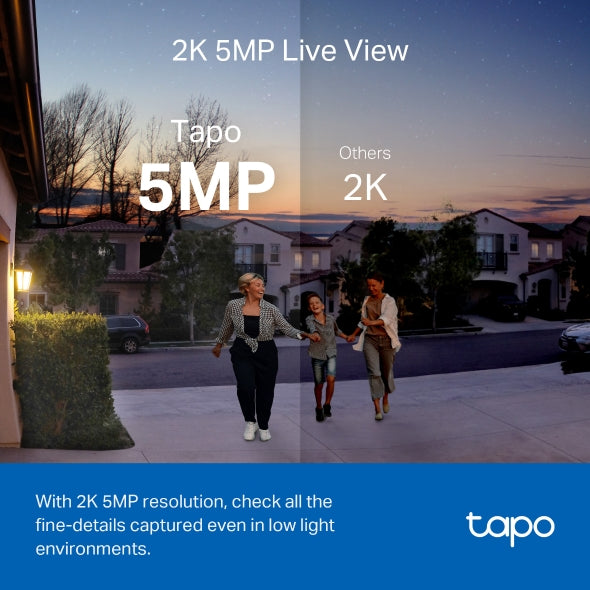 جرس باب فيديو ذكي يعمل بالبطارية من Tapo /D230S1