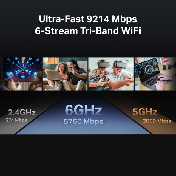 جهاز راوتر Archer BE550 الجديد BE9300 ثلاثي النطاق Wi-Fi 7