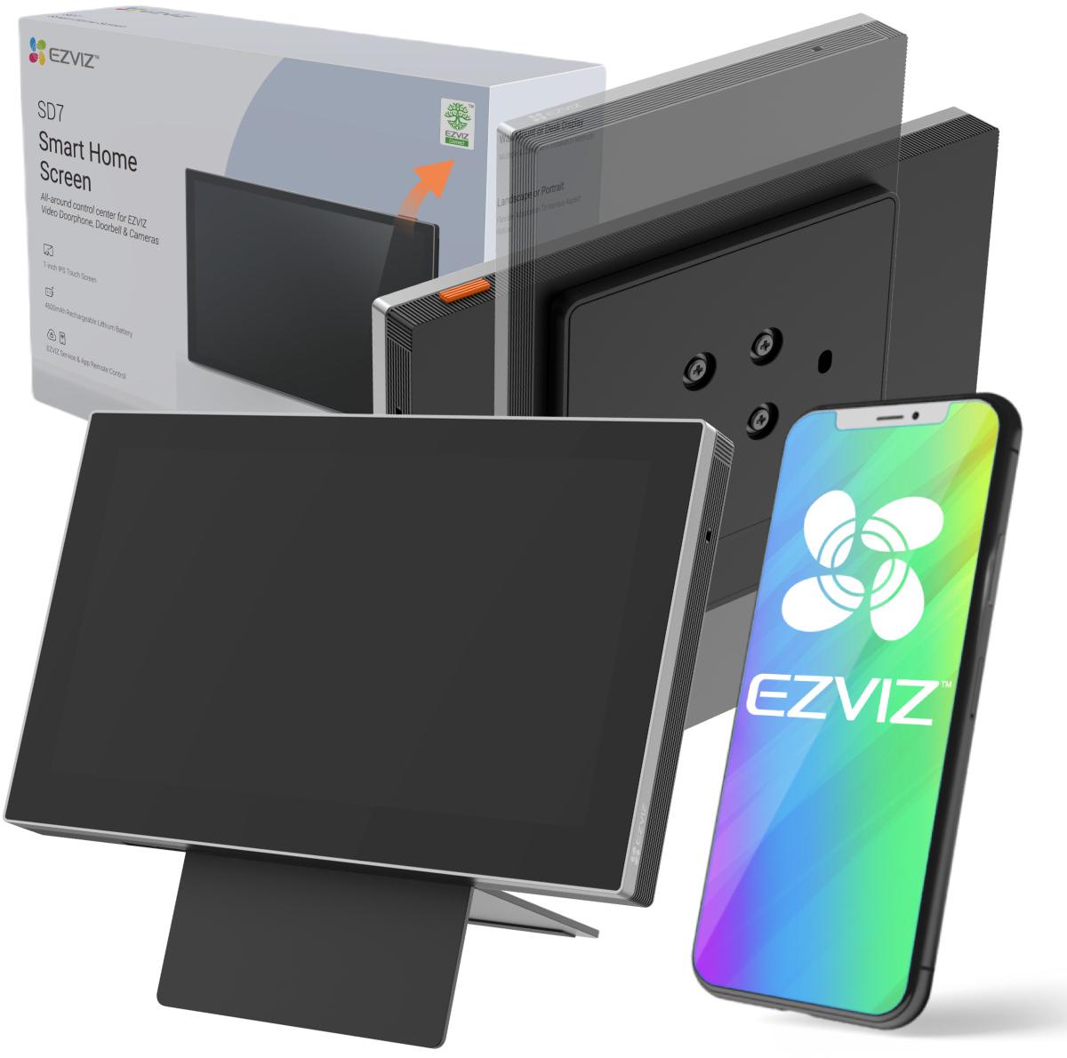 شاشة EZVIZ اللاسلكية تعمل باللمس للأجهزة الداخلية / SD7
