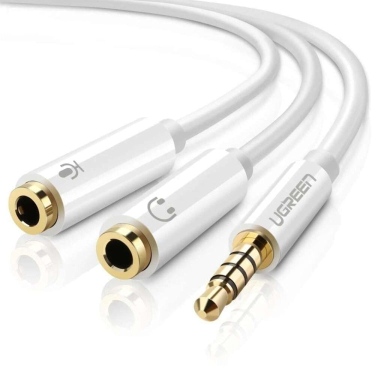 Ugreen 3.5mm Male to 2 Female Audio Cable ABS Case Splitter for Mic / AV141
