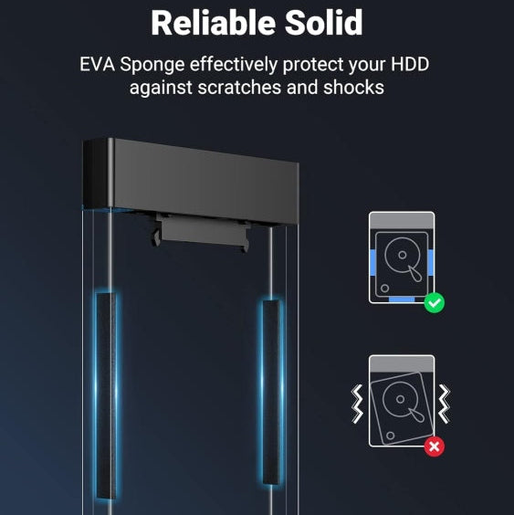 علبة محرك أقراص صلبة يوجرين مقاس 2.5 بوصة بمنفذ USB 3.0 إلى SATA III لأجهزة 2.5 بوصة / 30847