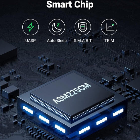 علبة محرك أقراص صلبة يوجرين مقاس 2.5 بوصة بمنفذ USB 3.0 إلى SATA III لأجهزة 2.5 بوصة / 30847