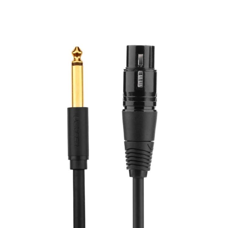 Ugreen Audio Cable XLR Microphone Cable (Female) - 6.35mm Jack (Male) Black/ AV131