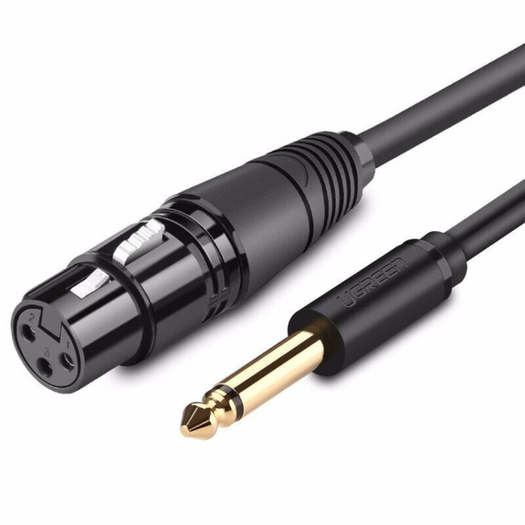 Ugreen Audio Cable XLR Microphone Cable (Female) - 6.35mm Jack (Male) Black/ AV131