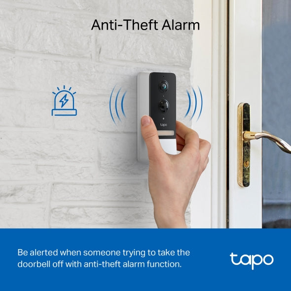 جرس باب فيديو ذكي يعمل بالبطارية من Tapo /D230S1