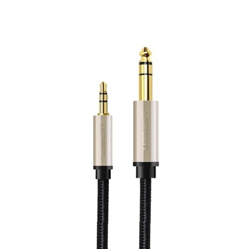 UGREEN Audio TRS Cable Mini Jack 3.5mm / Jack 6.35mm - Gray / AV127