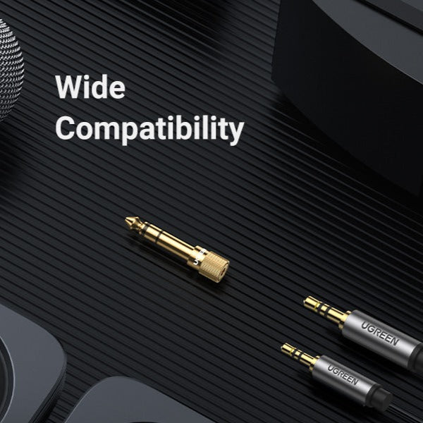 UGREEN 6.35mm Male to 3.5mm Female Stereo Headphone Adapter (Gold Plated)/20503