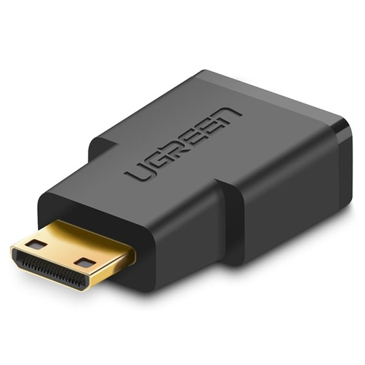 محول ميني HDMI ذكر إلى HDMI أنثى من UGREEN (أسود) / 20101