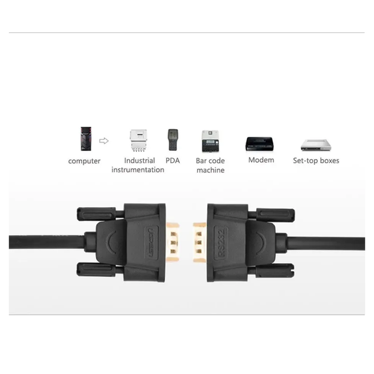 Ugreen DB9 RS232 Female to Female Adapter Cable (1.5m) - 20149
