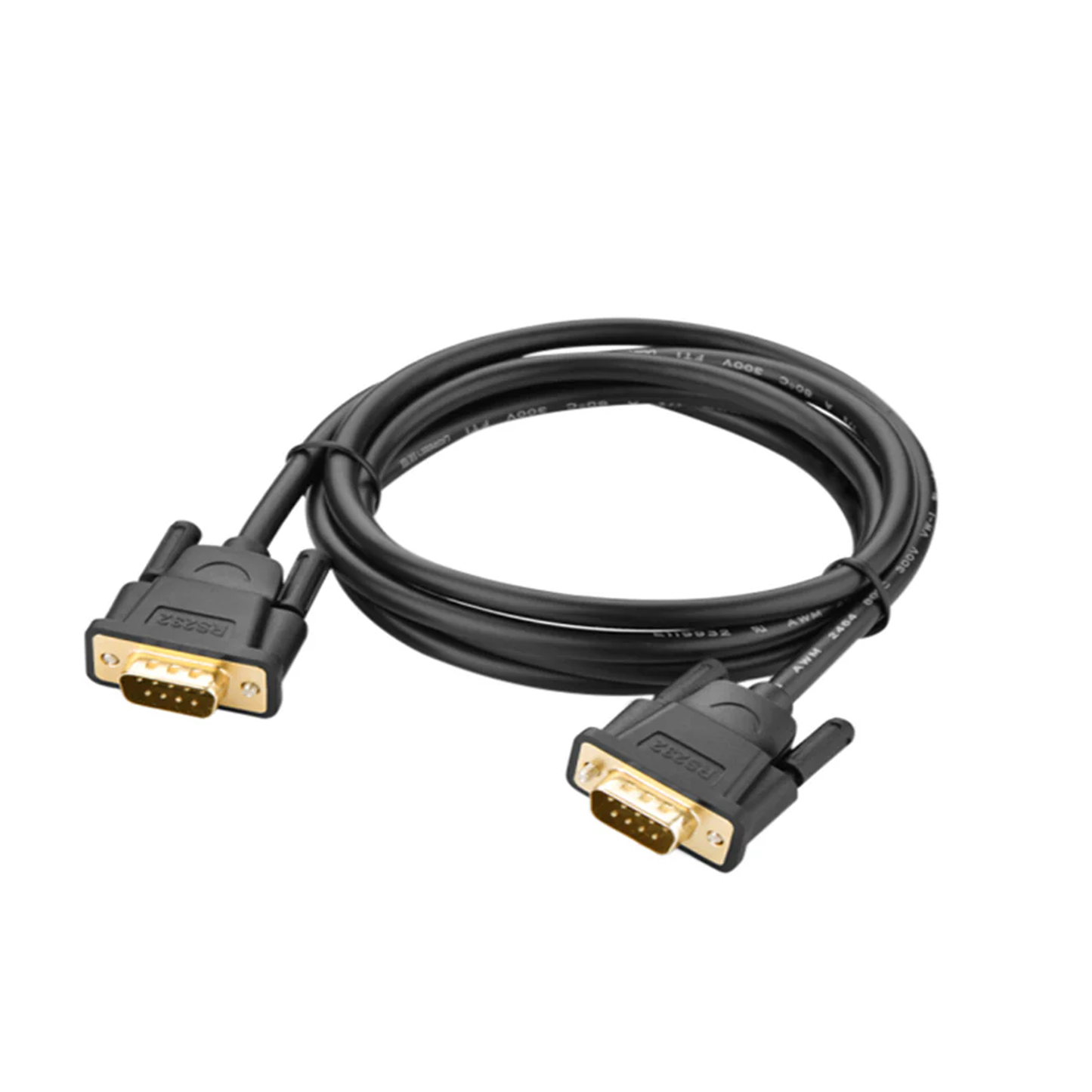 UGREEN DB9 RS232 Adapter Male to Male Cable 1.5m (Black) - 20153