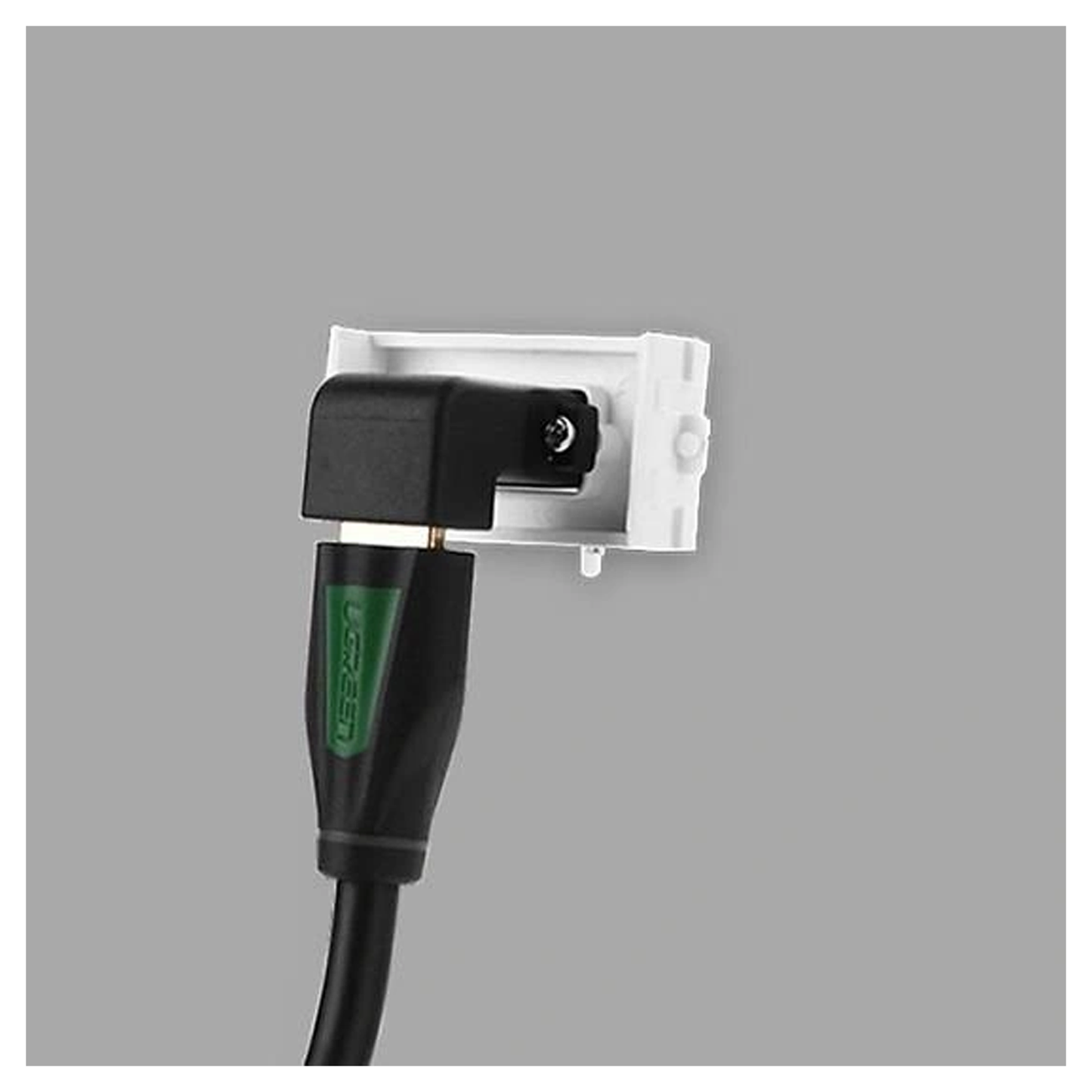 كوع لوحة مقبس HDMI من UGREEN (أبيض)/ 20318