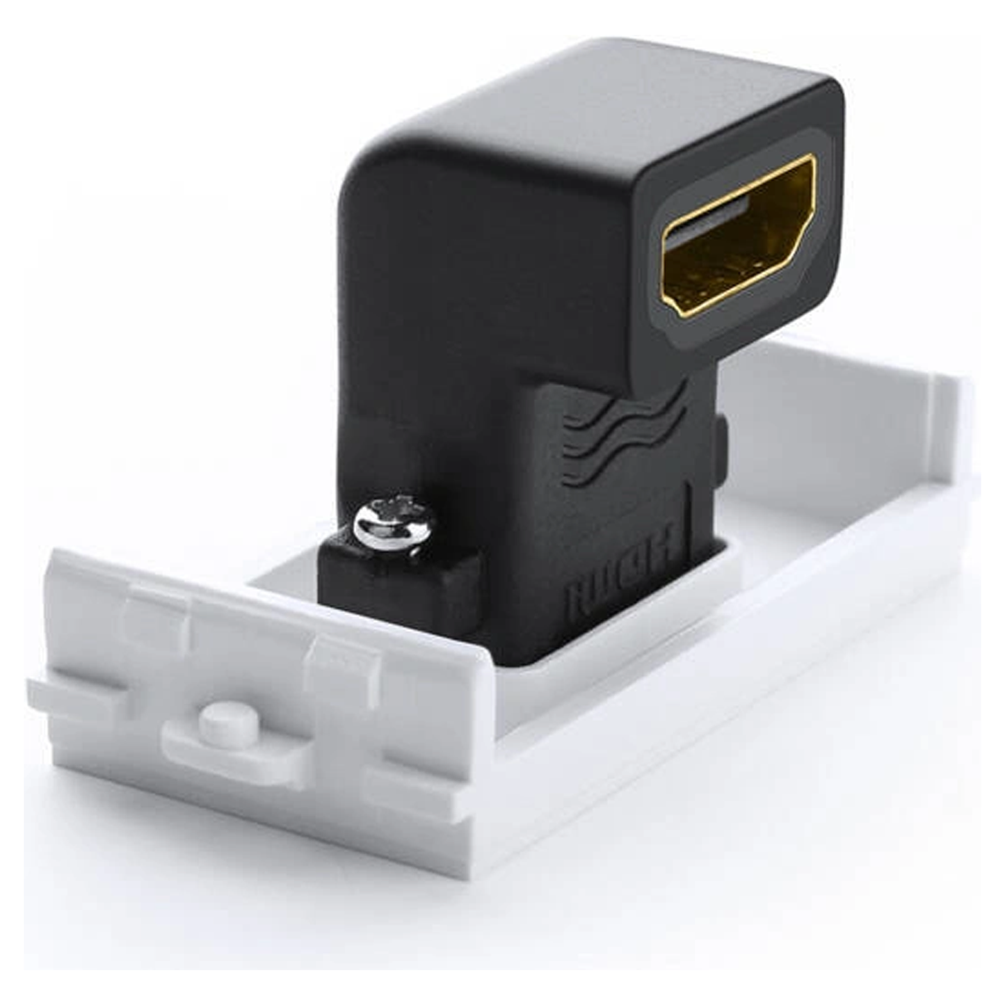 كوع لوحة مقبس HDMI من UGREEN (أبيض)/ 20318