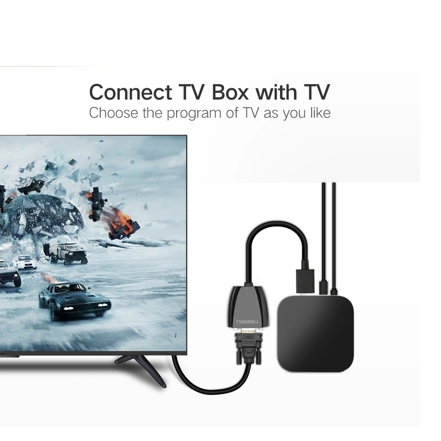 محول يوجرين من HDMI إلى VGA بدون صوت – MM105 - 40253