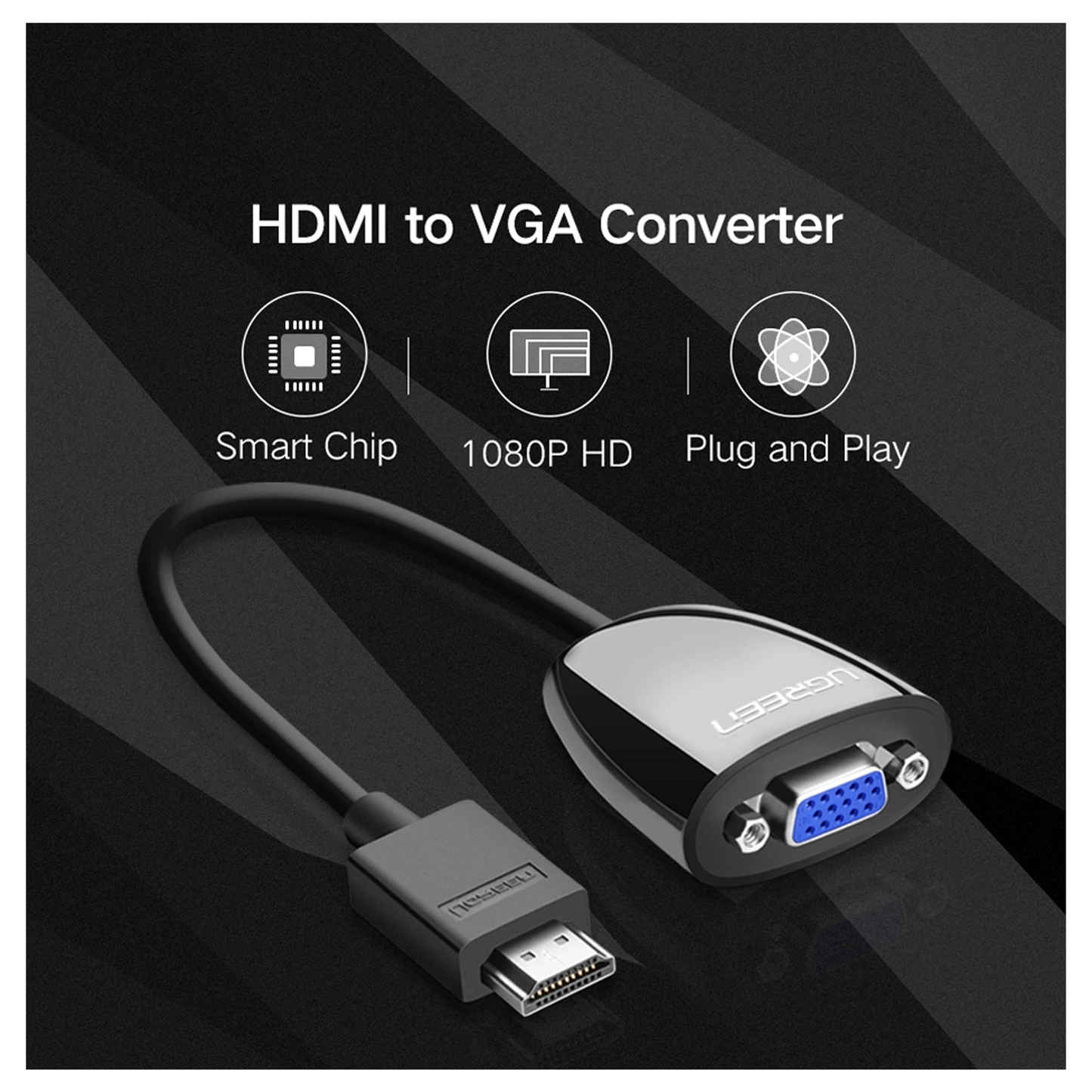 محول يوجرين من HDMI إلى VGA بدون صوت – MM105 - 40253