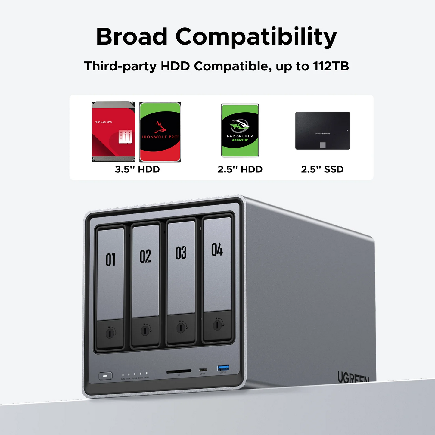 UGREEN Network Attached Storage DXP4800 (Diskless) EU / 25372B