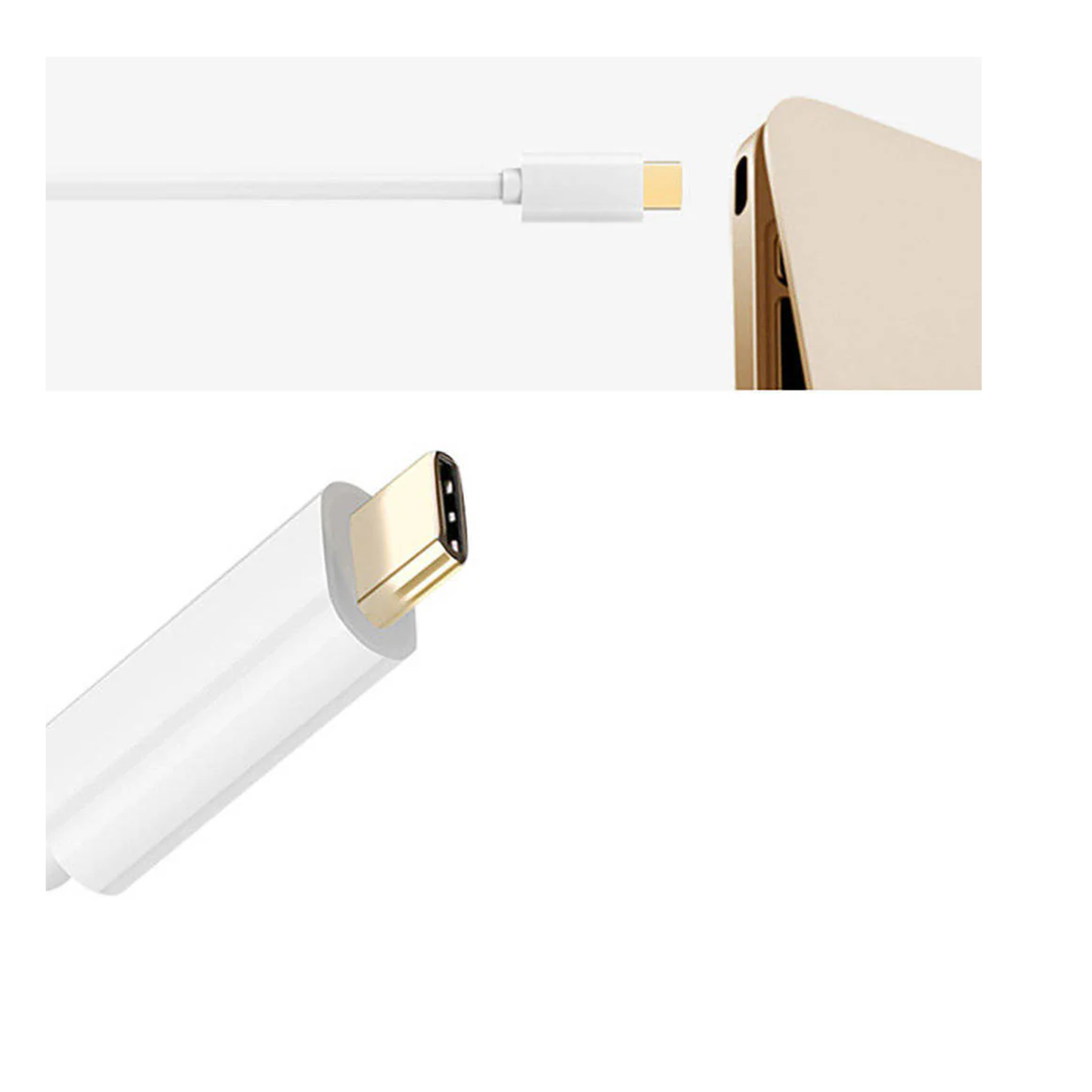 Ugreen USB-C Male to HDMI Female Adapter 4k@30Hz With 20cm Cable - White /40273