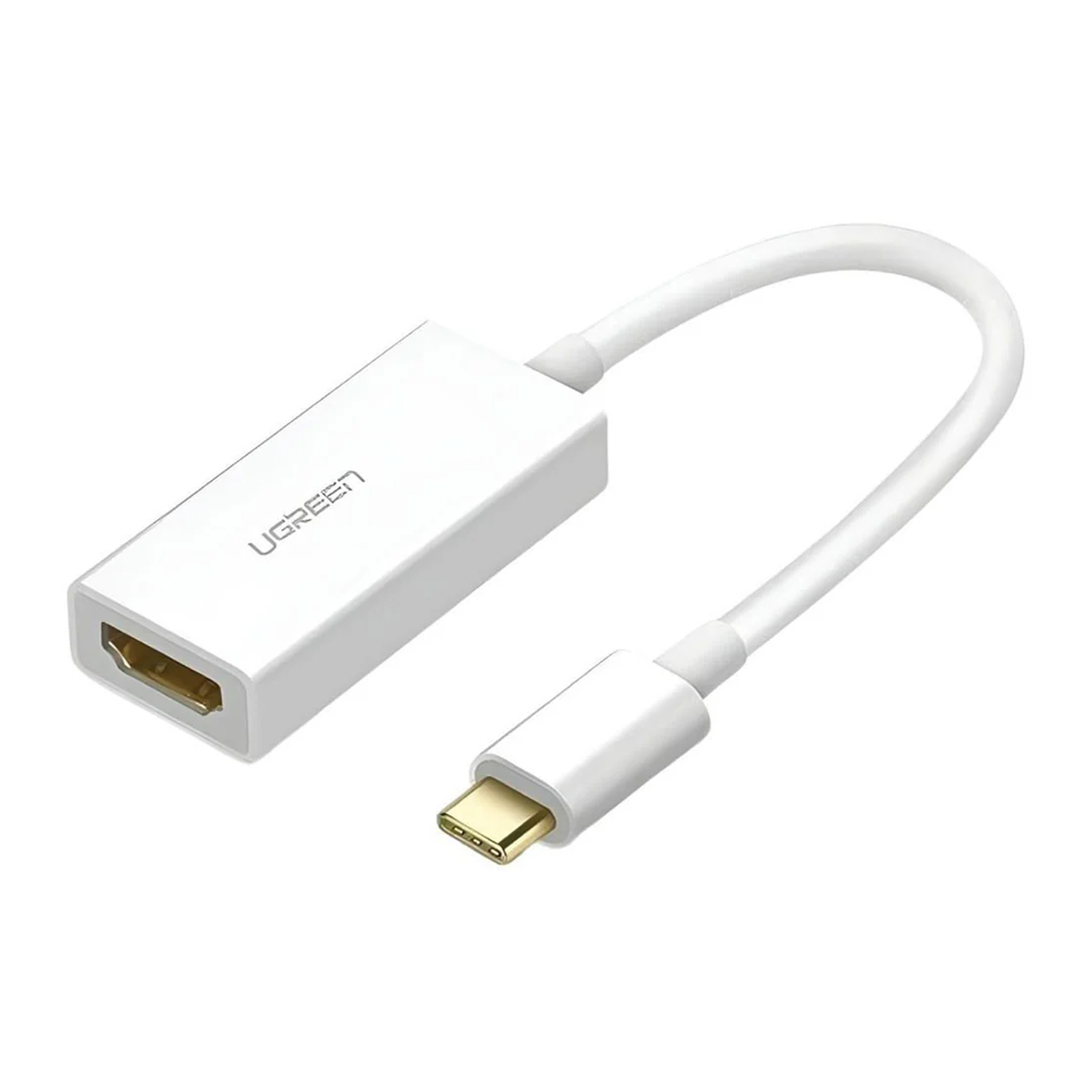 Ugreen USB-C Male to HDMI Female Adapter 4k@30Hz With 20cm Cable - White /40273