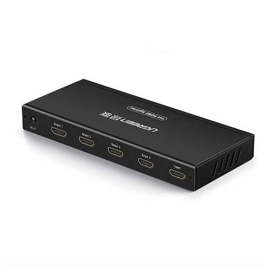 موزع HDMI 1x4 من يوجرين - أسود / 40202EU