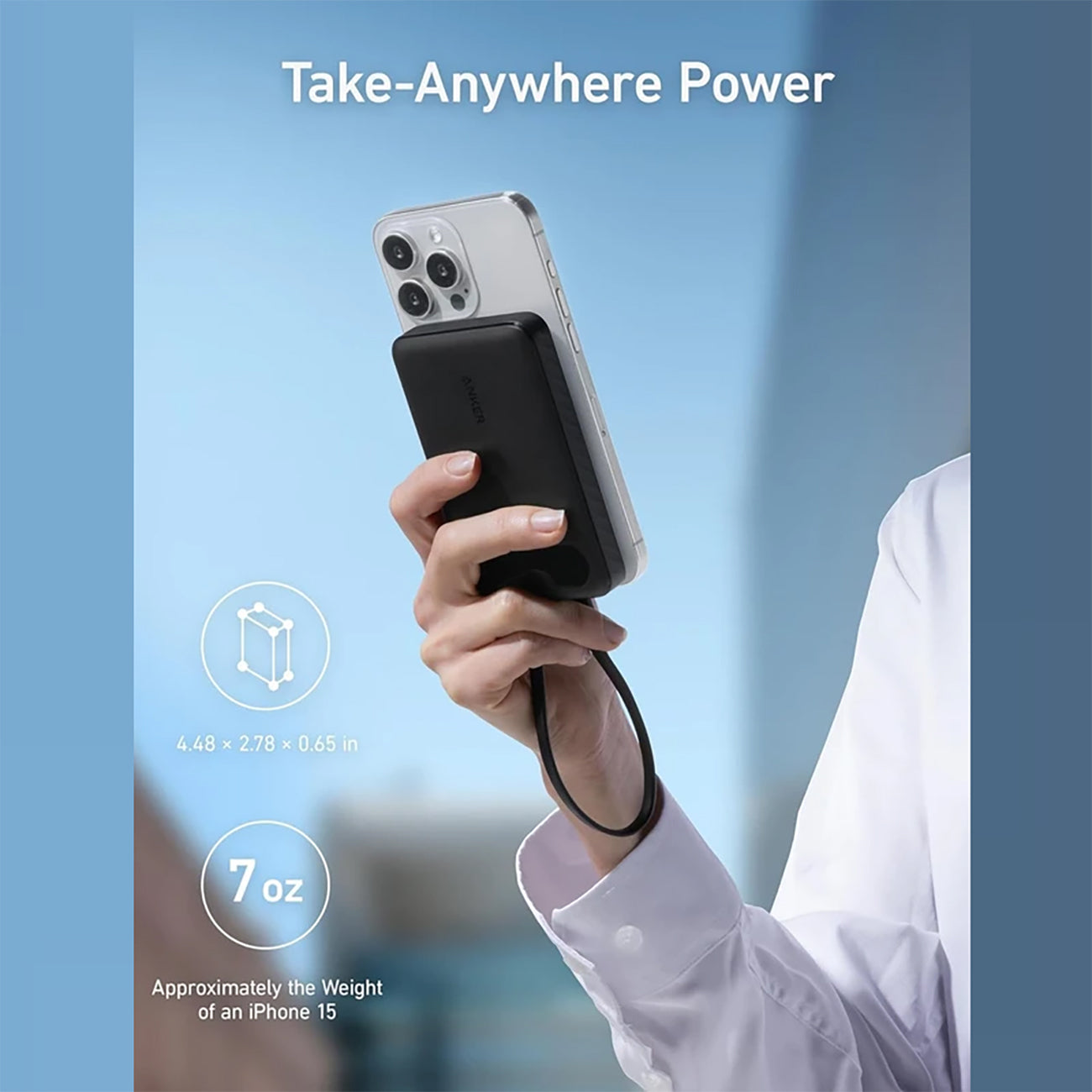 ANKER Pocket Sized Power Boost, Power Bank (10K, 22.5W) Series 3 - A1388H11