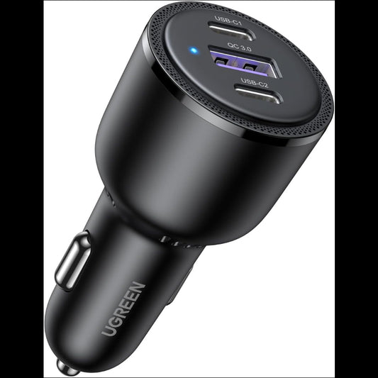 Ugreen 69W USB C Car Charger PD 65W&PD 20W&SCP 22.5W/QC 18W Type C Fast Charging/20467