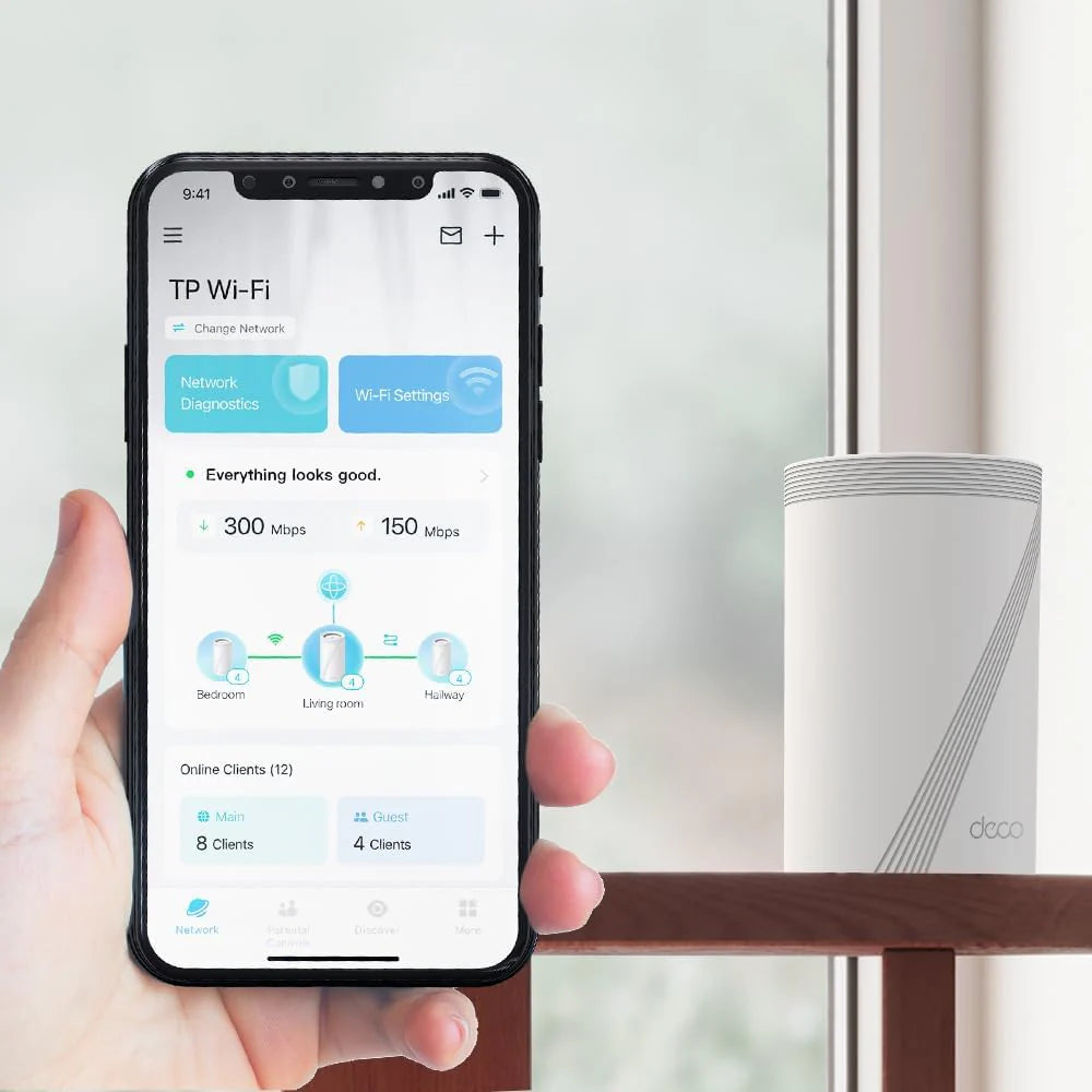 ظام BE93000 ثلاثي النطاق لشبكة WiFi المنزلية بالكامل /BE65 (3 قطع )