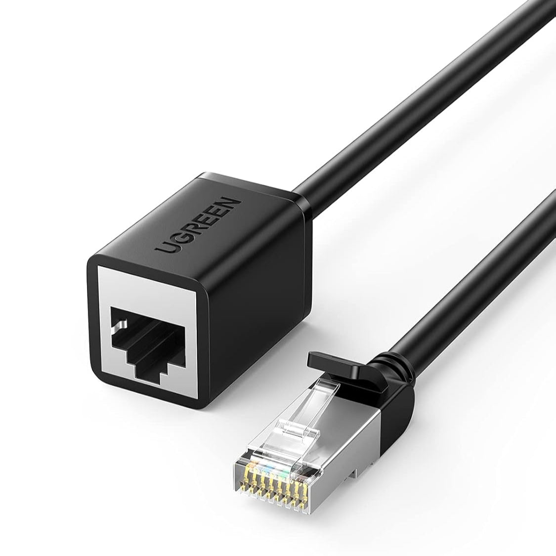 UGREEN Cat 6 F/UTP Ethernet RJ45 Extension Male/Female Patch Cords (Black) - NW112