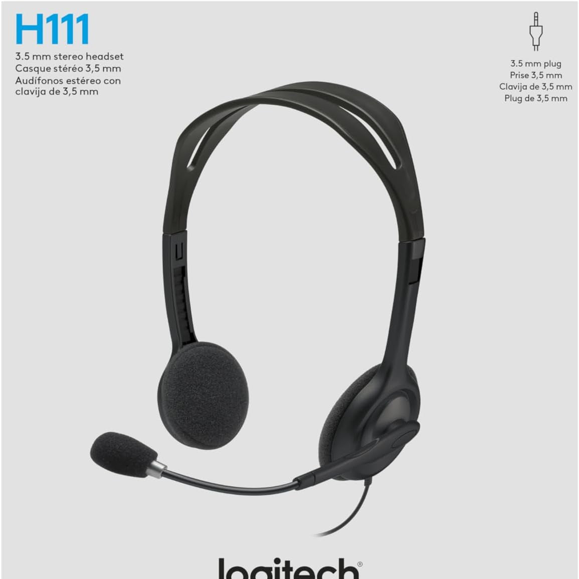Logitech H111 Stereo 3.5mm Multi-Device Headset