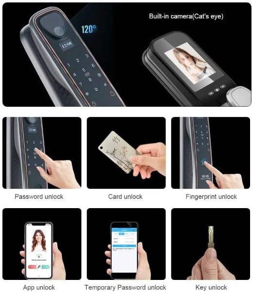 Smart Door Lock 3D-Face Recognition/ Surveillance /Video Call /Remote Open -SE40