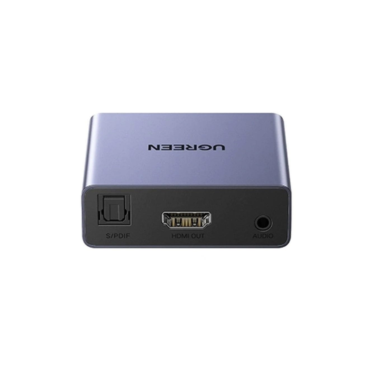 UGREEN 4K@30Hz HDMI Audio Splitter with OPTICAL + 3.5mm Ports - 60649