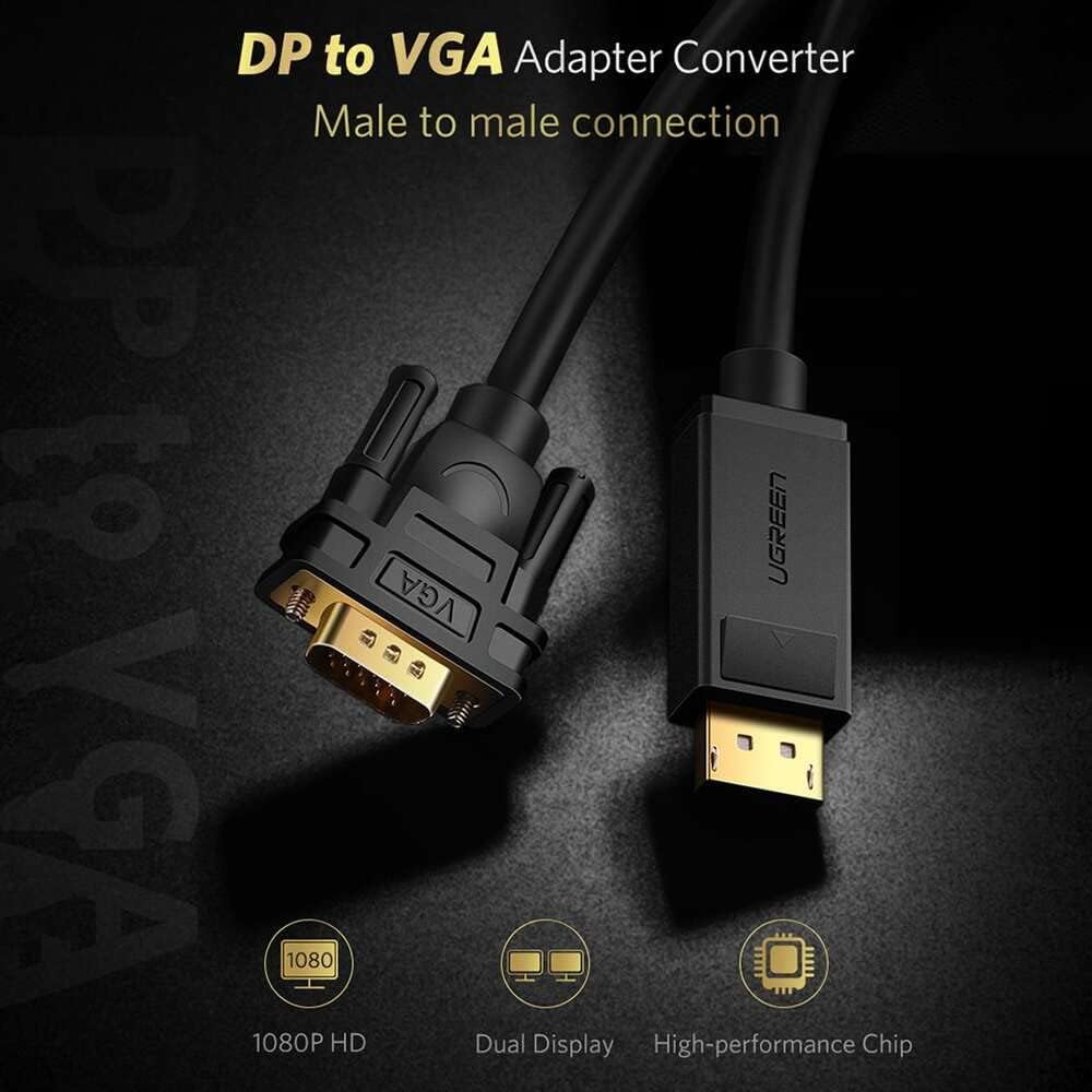 Ugreen DP Male to VGA Male Cable 1.5M / 10247