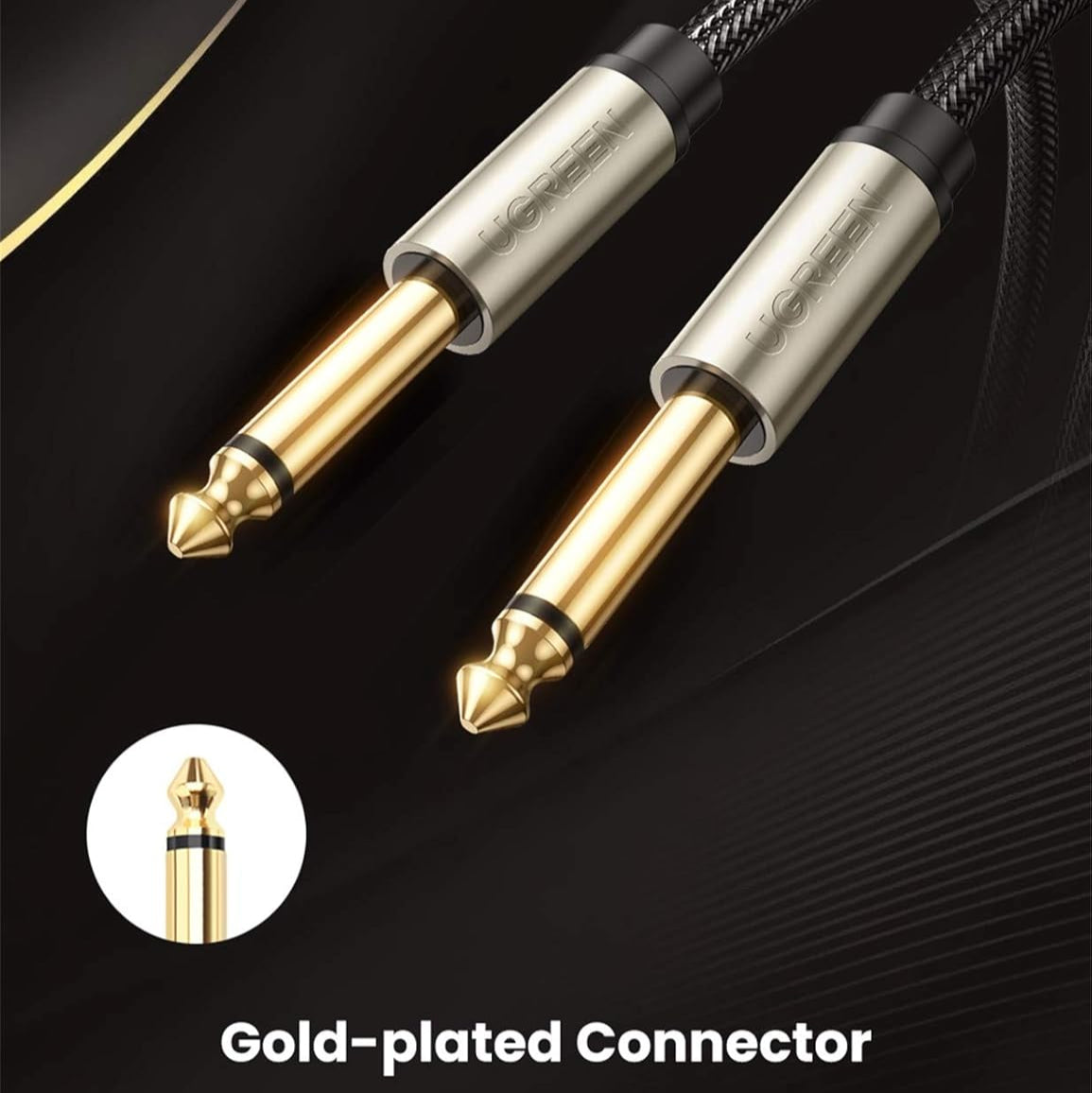 UGREEN 6.5MM Male to Male Stereo Auxiliary Aux Audio Cable / AV128