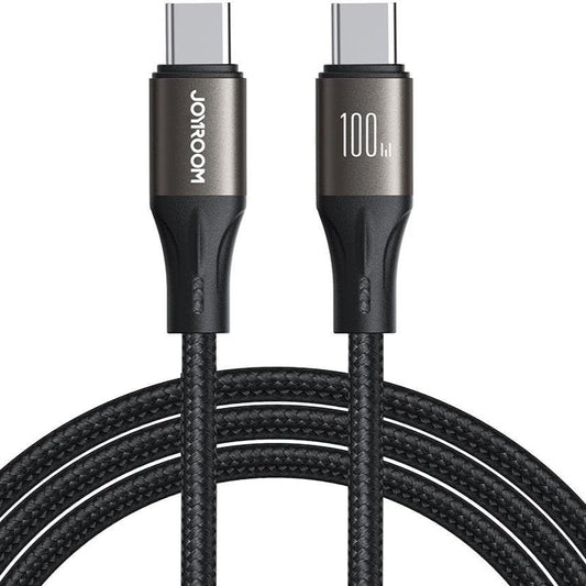 كابل بيانات شحن سريع JOYROOM A25 من النوع C إلى النوع C بقوة 100 وات بطول 1.2 متر
