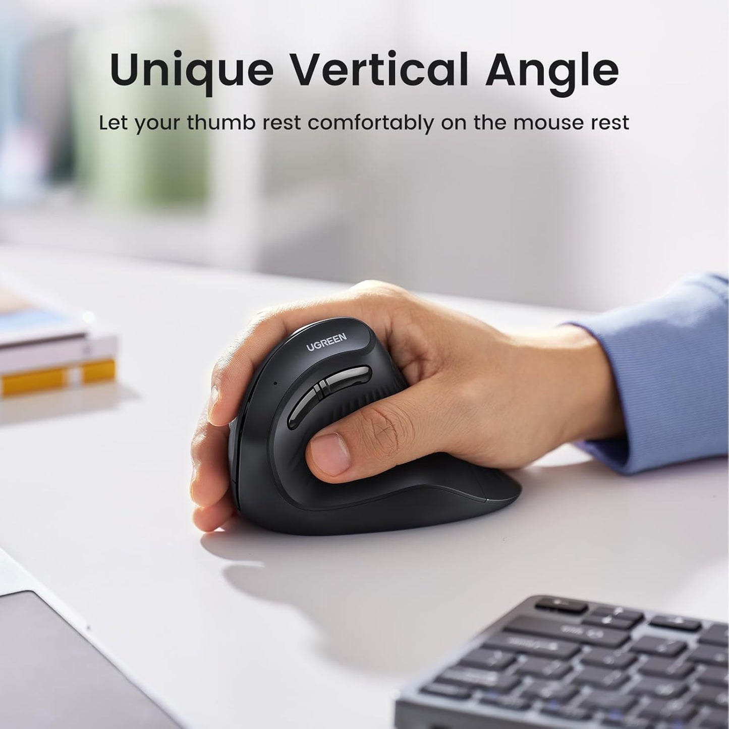 UGREEN Vertical Mouse Wireless (Bluetooth 5.0+2.4G) / MU008