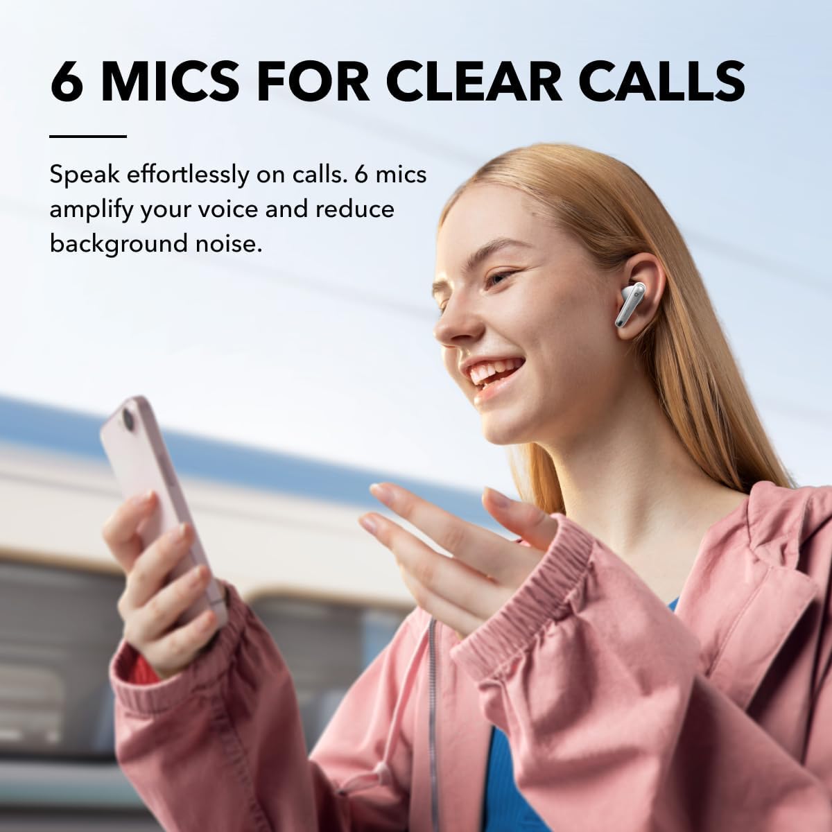 Anker Soundcore Liberty 4 NC True-Wireless Noise Cancelling Earbuds – white