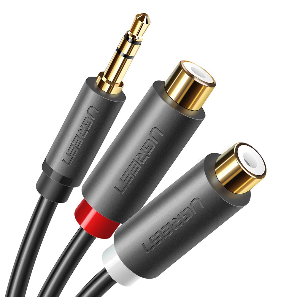 UGREEN 3.5mm Male to 2 RCA Female Cable (25cm) / 10547