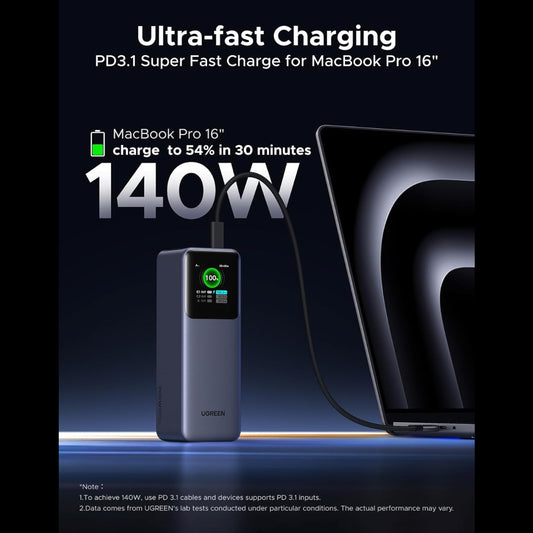 UGREEN Nexode 25000mAh 200W 3-Ports Power Bank USB-C Charger / 35525B