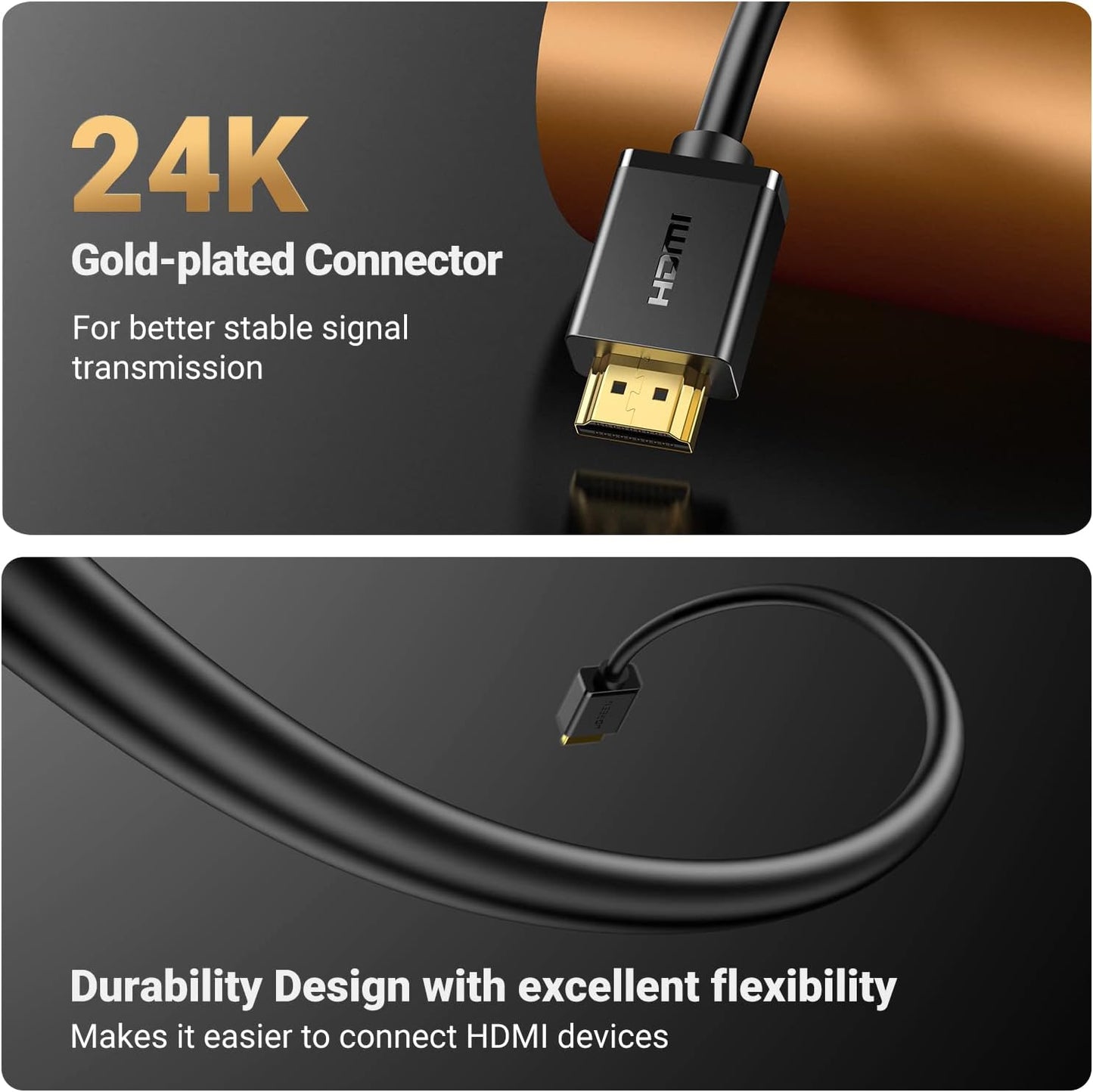 كابل تمديد HDMI 4K من Ugreen (ذكر إلى أنثى) / HD107