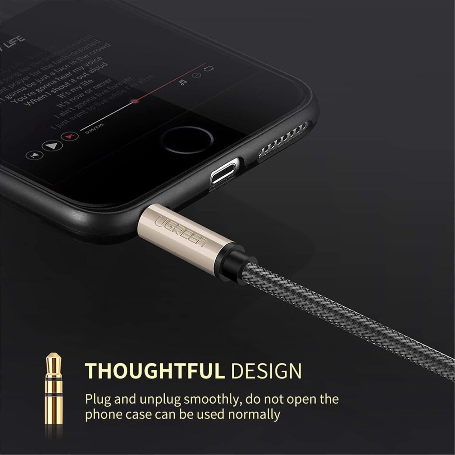 UGREEN 3.5mm Male to Male AUX Audio Cable / AV125