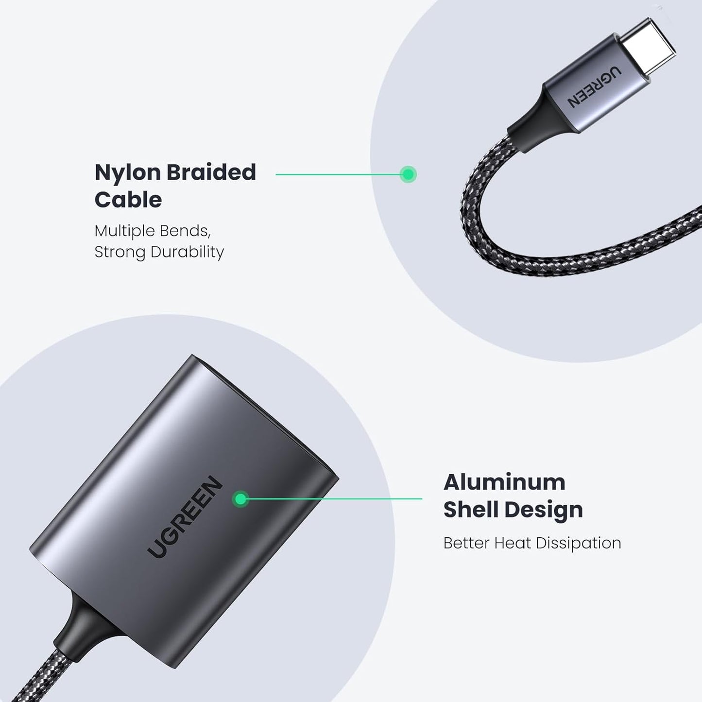 UGREEN 2 in 1 USB C SD Card Reader / 80888