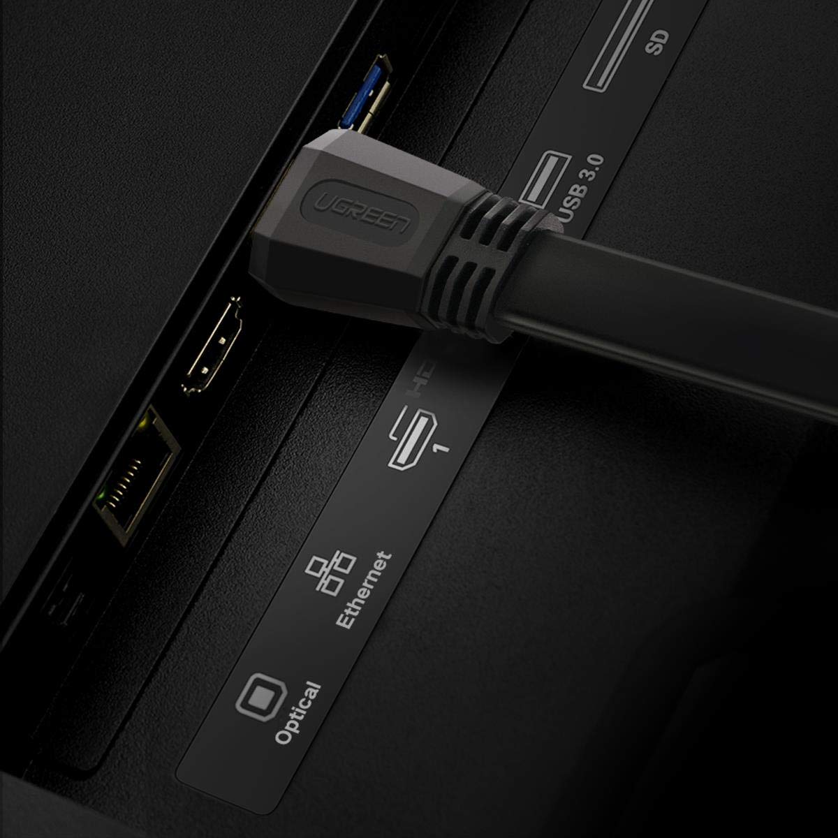 كابل HDMI مسطح من UGREEN يدعم دقة 4K @ 60H / ED015