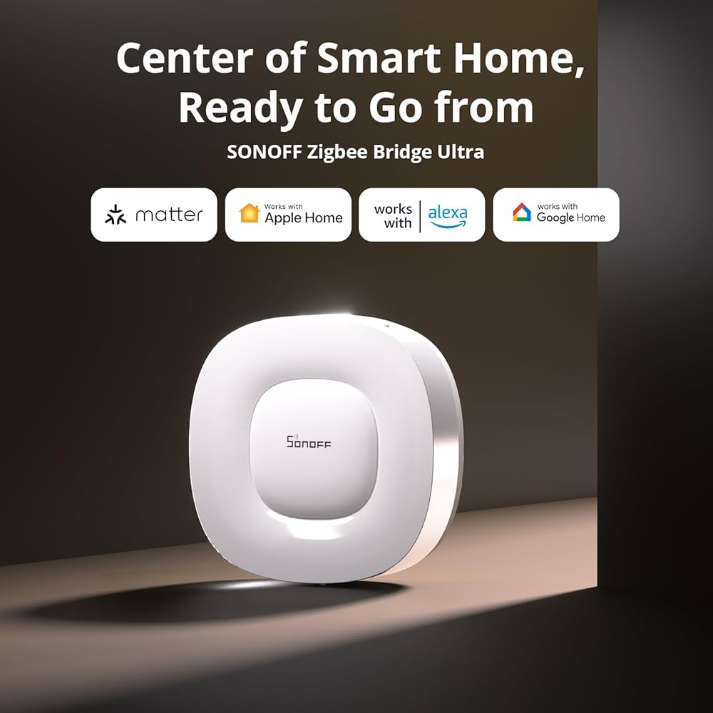 Sonoff Zigbee Bridge Ultra (ZBBridge-U) - موزع ذكي Zigbee 3.0 متوافق مع Matter مع Ethernet وWiFi