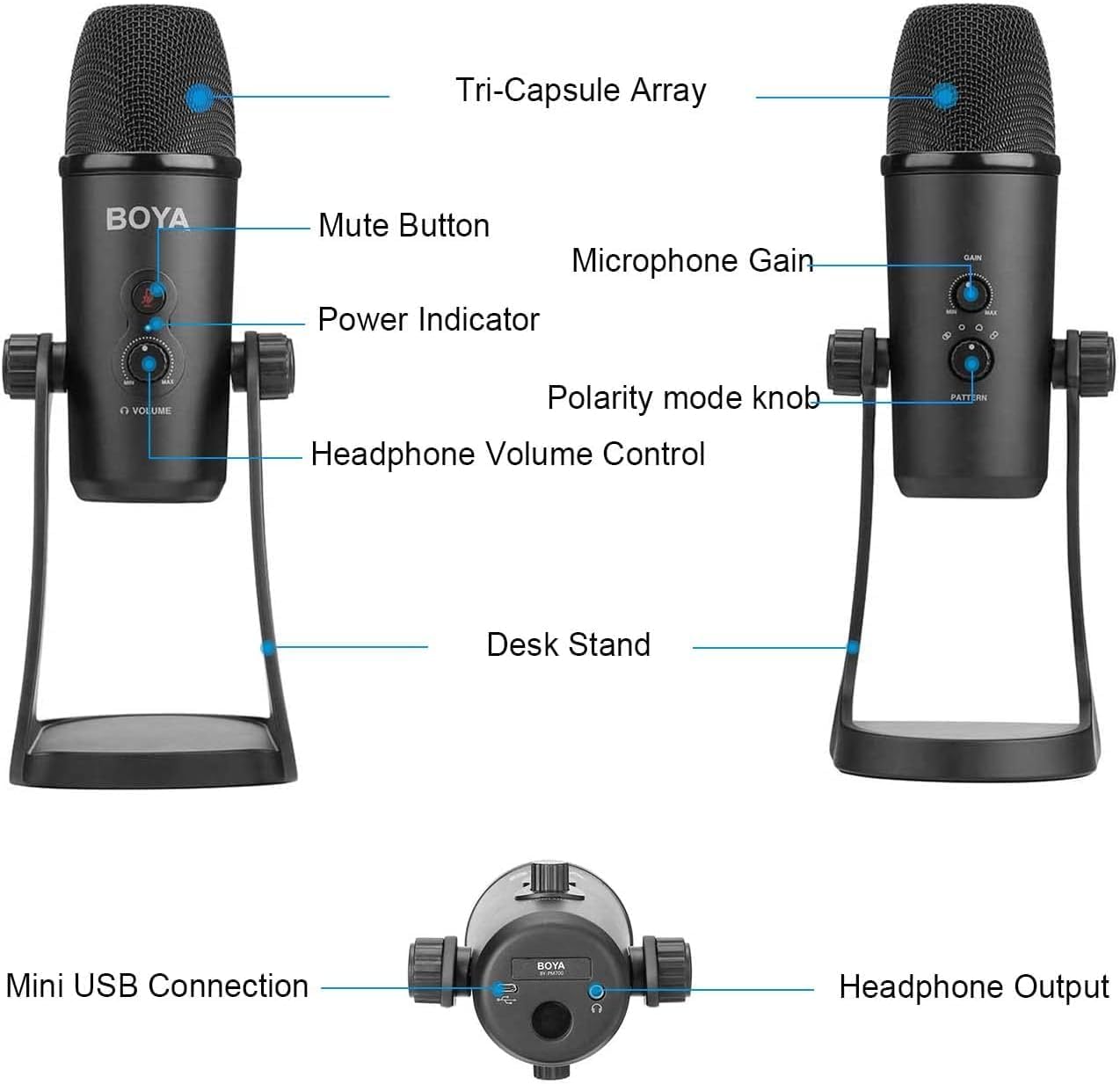 BOYA BY-PM700 USB Condenser Microphone