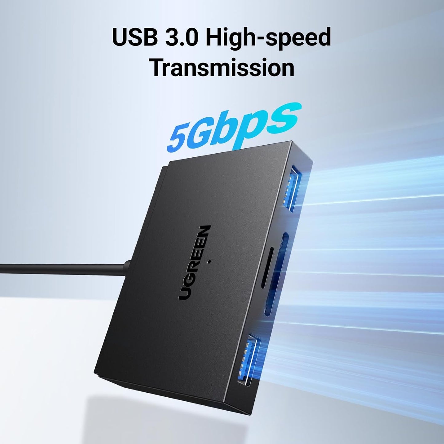 UGREEN 4-in-1 Card Reader 5Gbps Type-C + USB / 45167