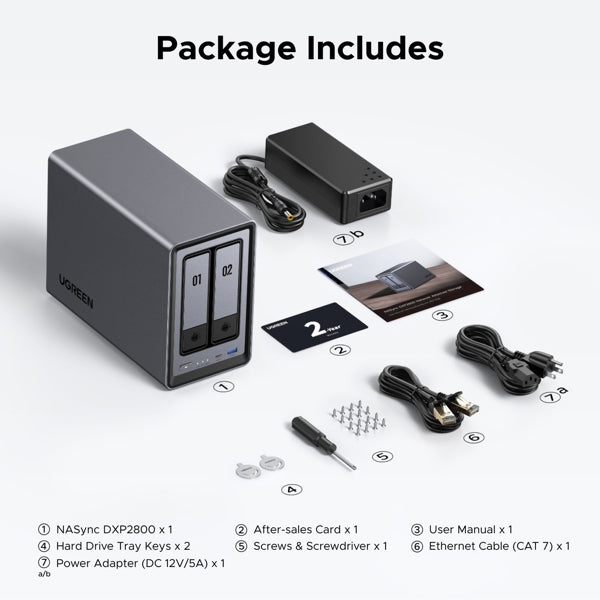 UGREEN Network Attached Storage DXP2800 (Diskless) EU / 25369