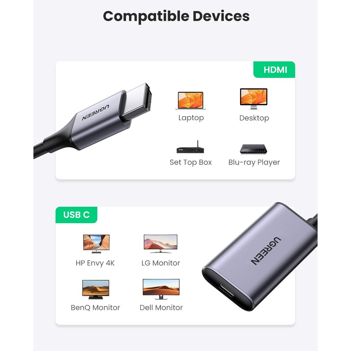 محول UGREEN HDMI إلى USB-C / 70693