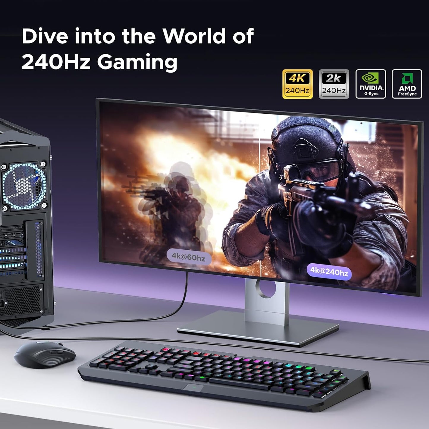 محول يوجرين 8K@60Hz USB C إلى DisplayPort 1.4 / 15575