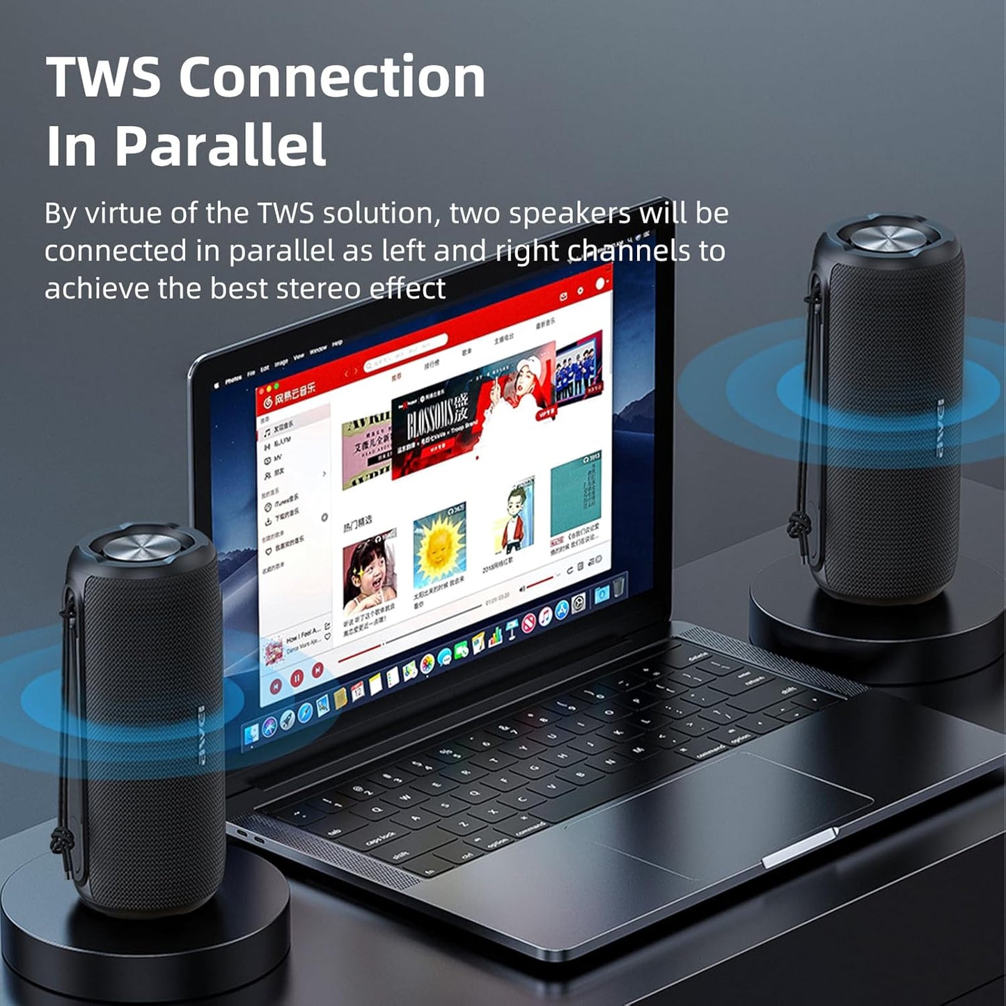 مكبر صوت خارجي Awei Y669 مزود بتقنية البلوتوث 5.0