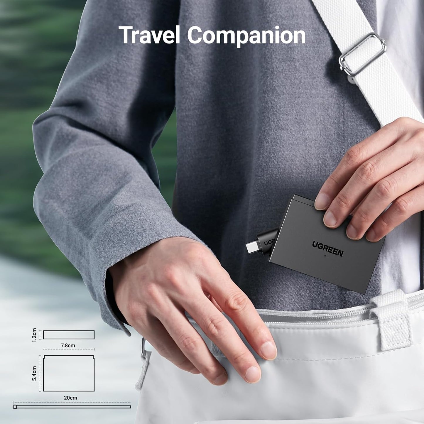 UGREEN 4-in-1 Card Reader 5Gbps Type-C + USB / 45167