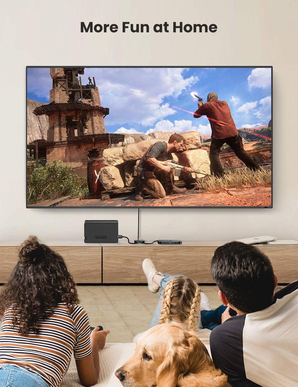 80126/ UGREEN محول HDMI 4K@60Hz 2 في 1 مخرج HDMI 2.0 يدعم سرعة عالية تبلغ 18 جيجابت في الثانية، ثلاثي الأبعاد، HDR، HDCP 2.2
